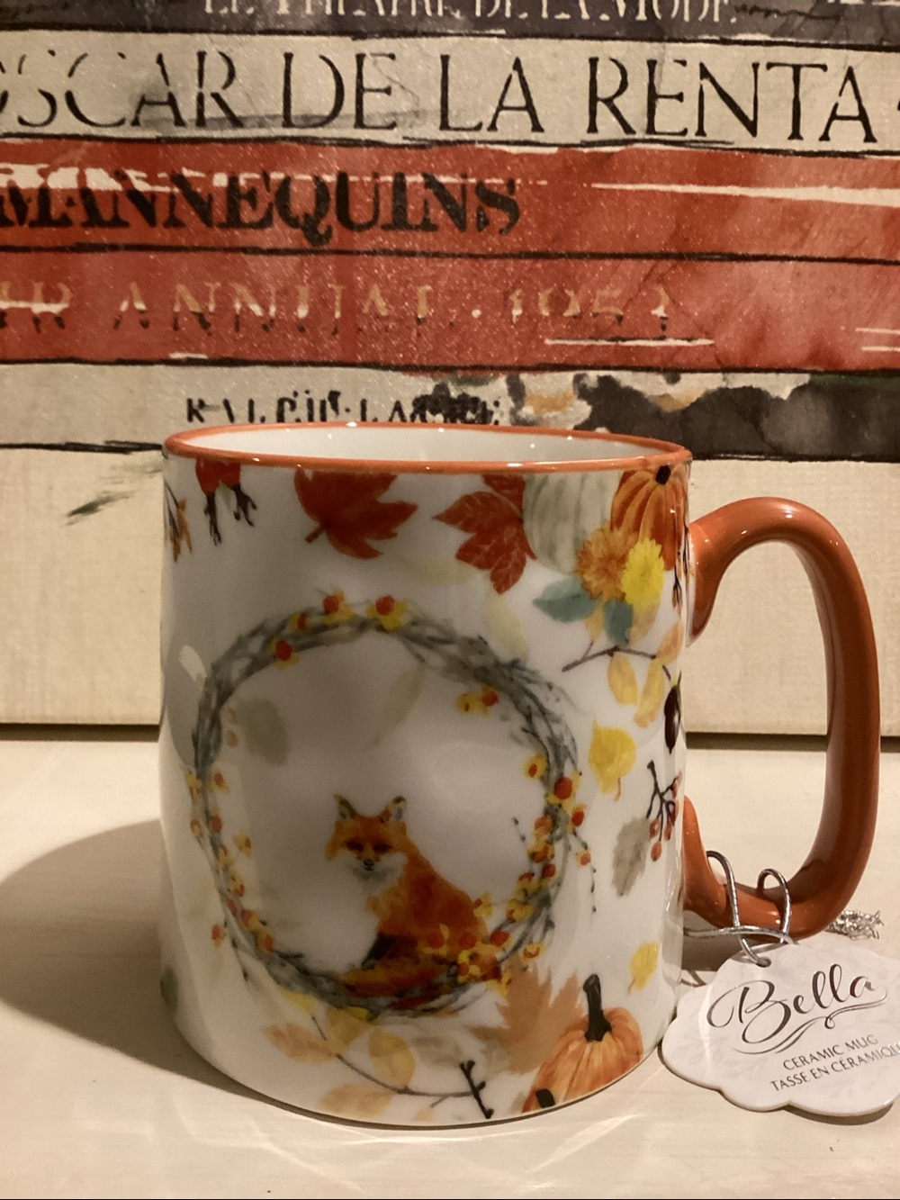 10 Strawberry Street Autumn Fox Coffee Mug 🍁